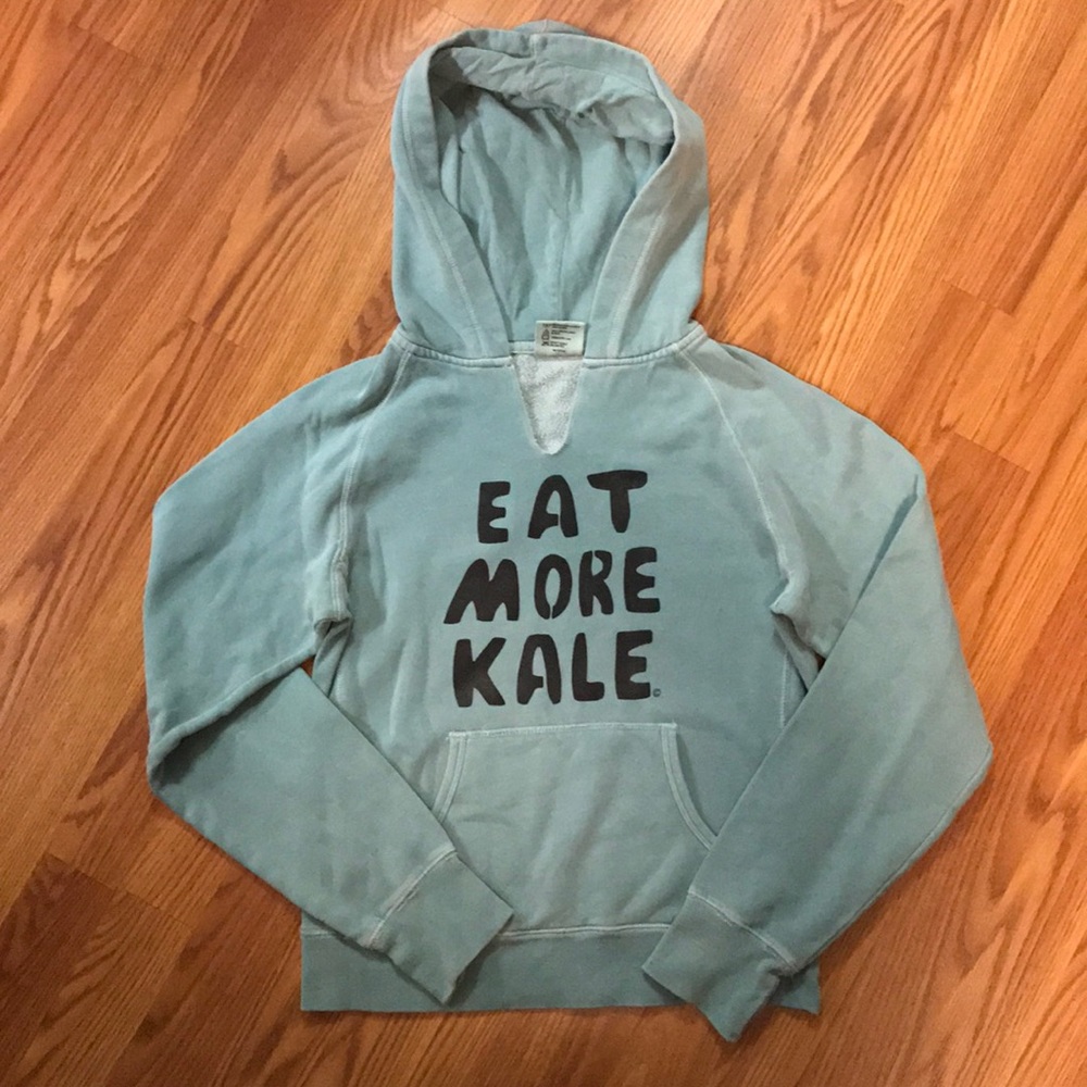 Eat More Kale Light Green Hoodie